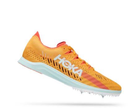 Hoka One One Cielo X LD - Spikes Atletismo Mulher Amarelas / Marrom | PT-h3ZvxlC